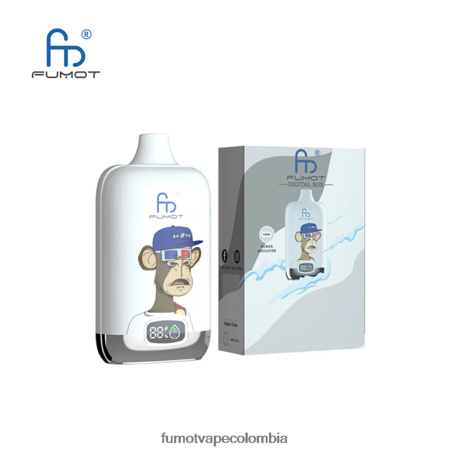 Fumot vape sabores - 12000 cápsulas de vapeo desechables - 20 ml (1 pieza) explosión de manzana y baya Fumot Digital Box 66880J110