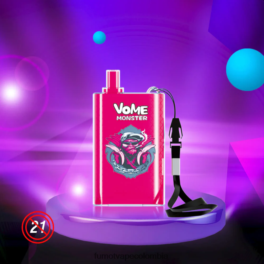 Fumot vape Colombia - Dispositivo de vapeo desechable 10000 - 20 ml (1 pieza) mango durazno Fumot Vome Monster 66880J433