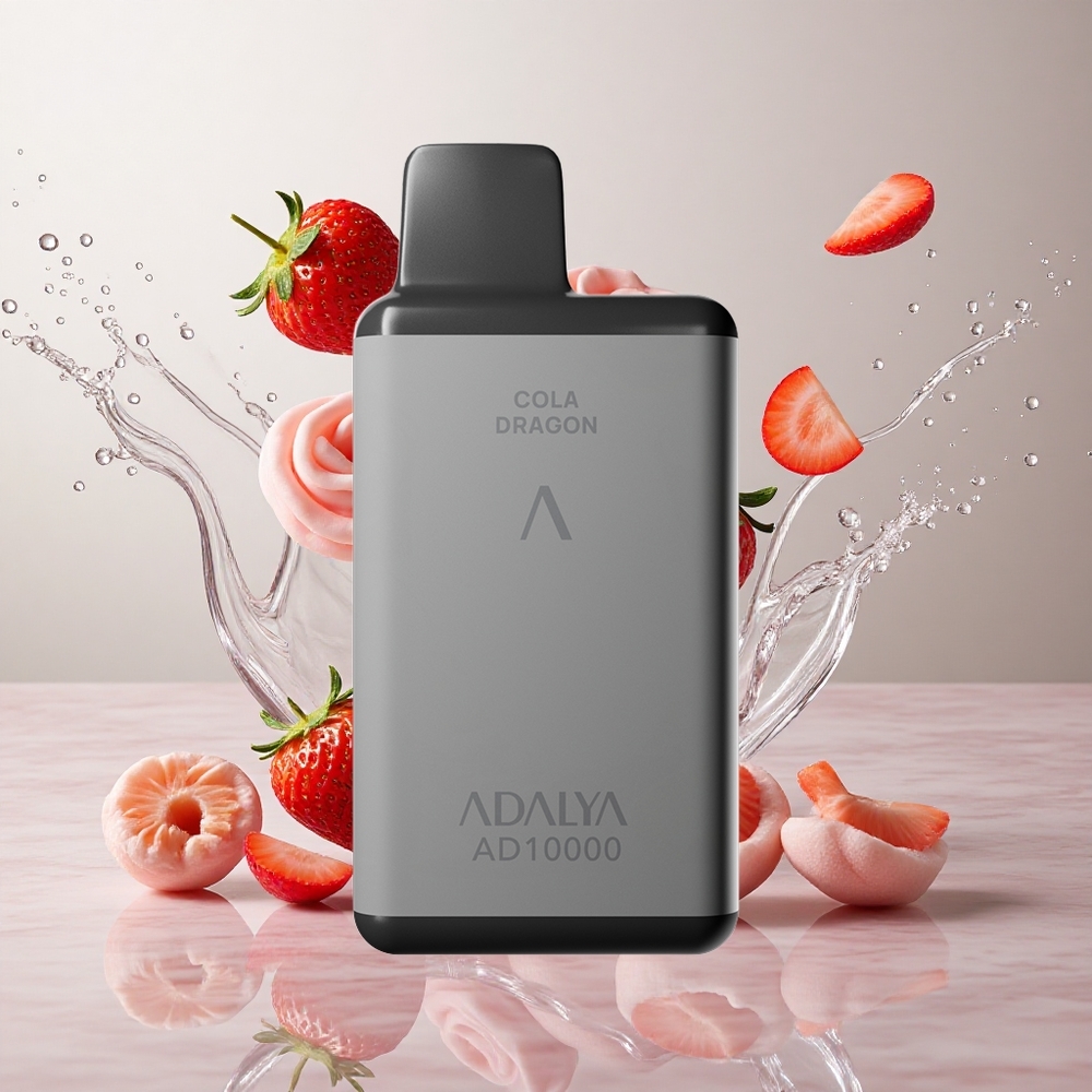 Adalya AD 10000 Puffs Desechable Vape Fresa Splash Gris Espacial