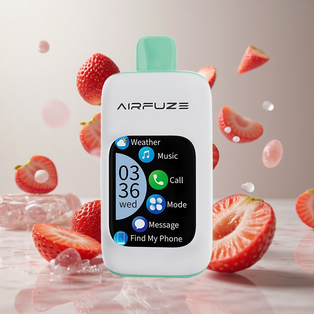 AirFuze Smart 30000 Puffs Disposable Pod Fresa Verano 2.01"TFT con pantalla táctil