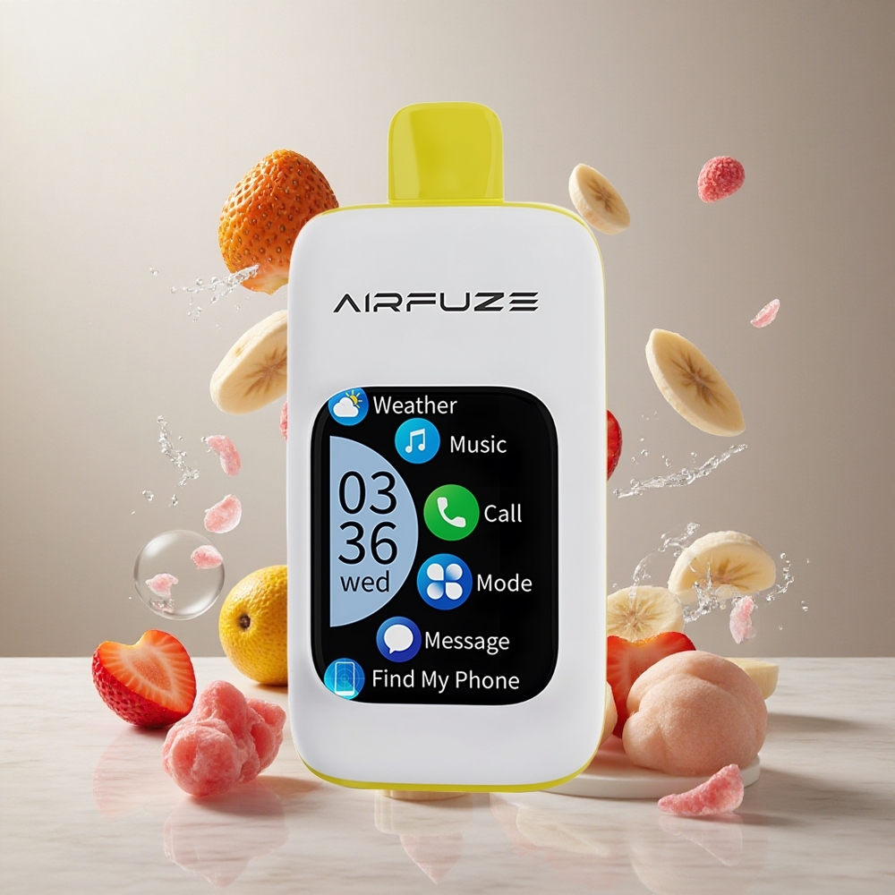 AirFuze Smart 30000 Puffs Fresa Plátano Pantalla Táctil 2.01" TFT