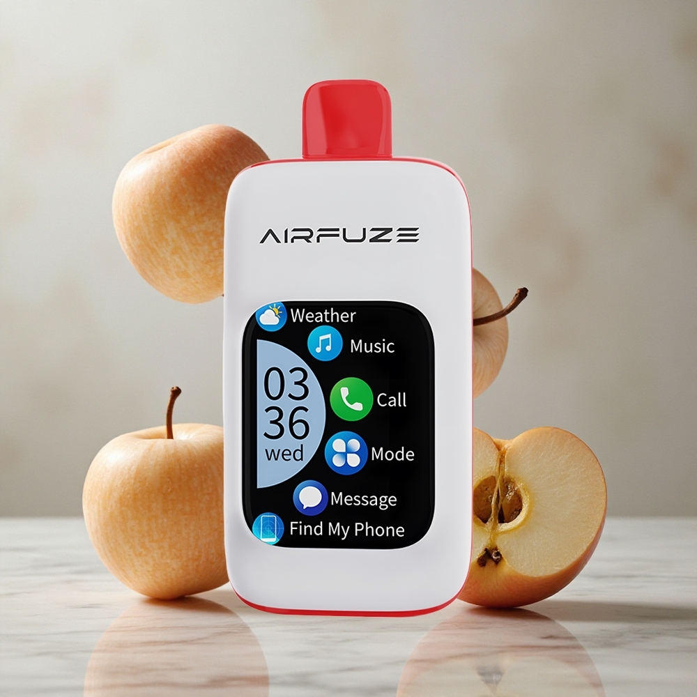 AirFuze Smart 30000 Puffs Triple Manzana Vape Desechable con pantalla táctil TFT de 2.01"