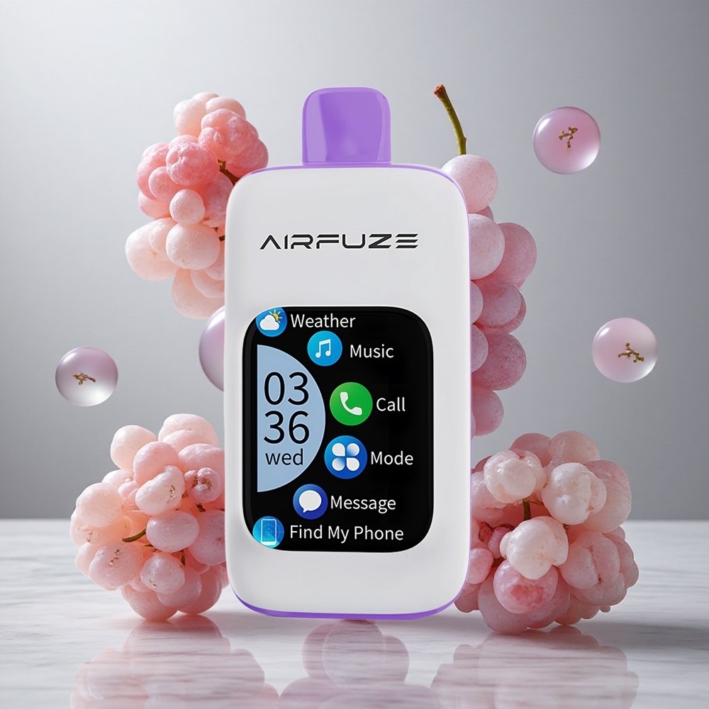 AirFuze Smart Pro 40000 Puffs Vape Desechable Ráfaga de Uva con Conexión Inteligente
