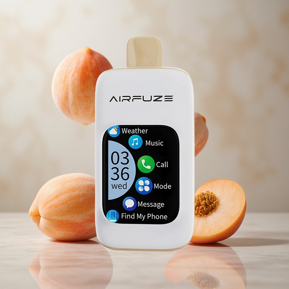 AirFuze Smart Pro 40000 Puffs Vape Durazno Jugoso con Integración de Teléfono Inteligente y Música