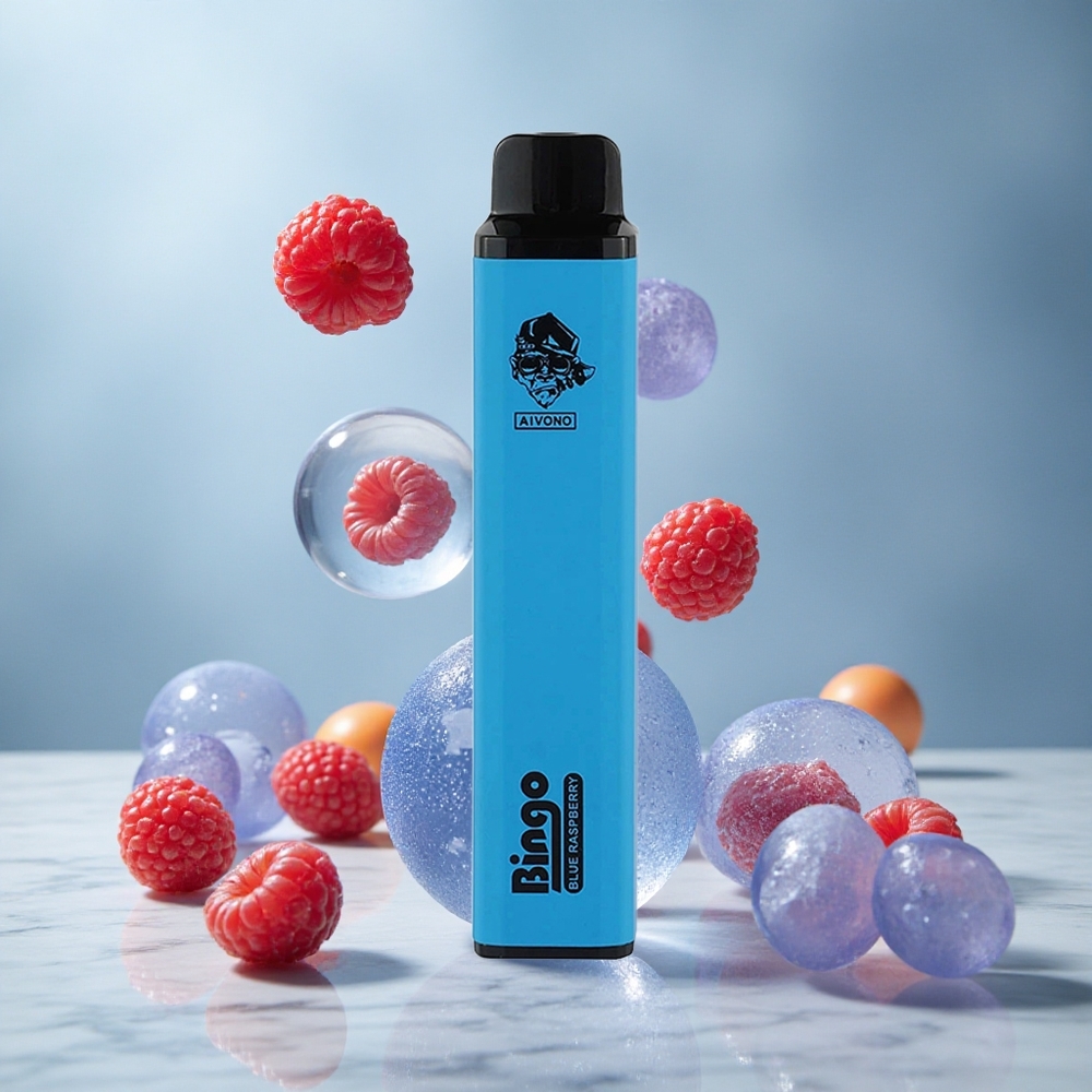 Aivono Aim Bingo 4000 Puffs Vape Desechable Frambuesa Azul 10 mL