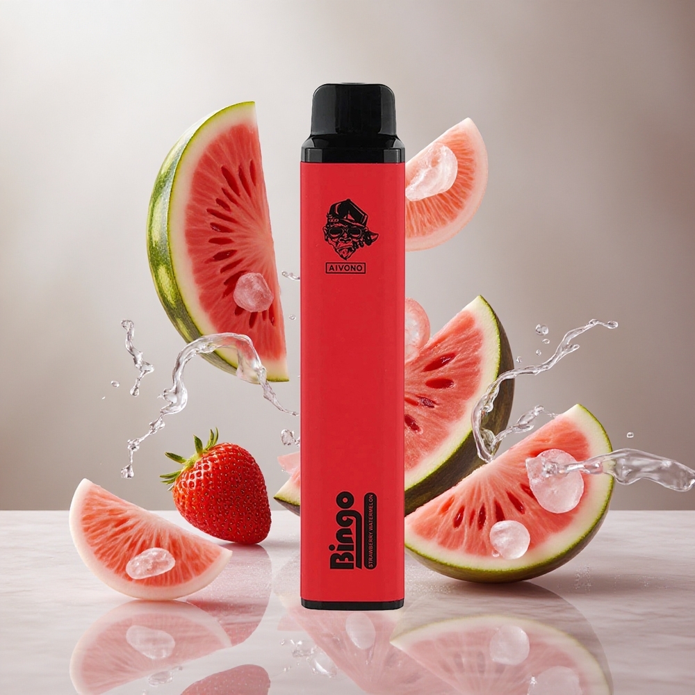 Aivono Aim Bingo 4000 Puffs Vape Desechable Fresa Sandía 10mL Recargable