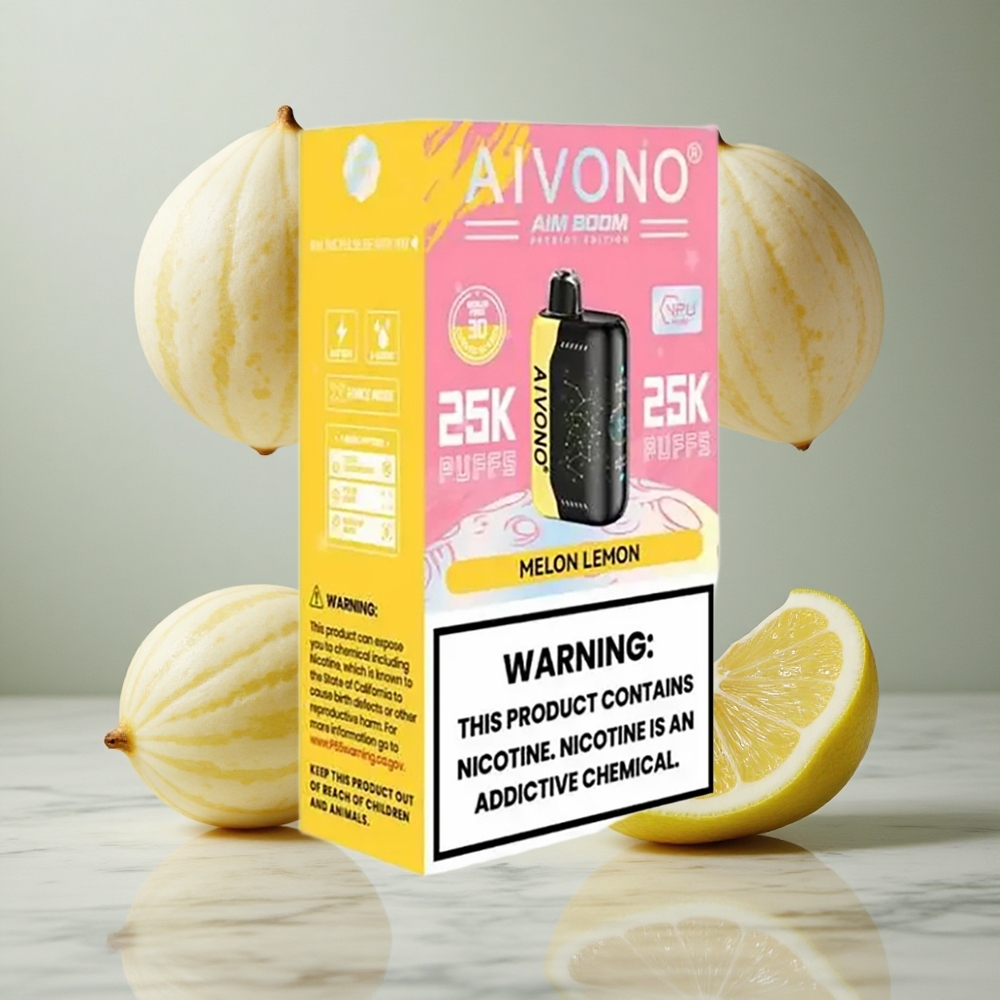 Aivono Aim Boom 25000 Puffs Melón Limón 28ml Capacidad de E-Líquido
