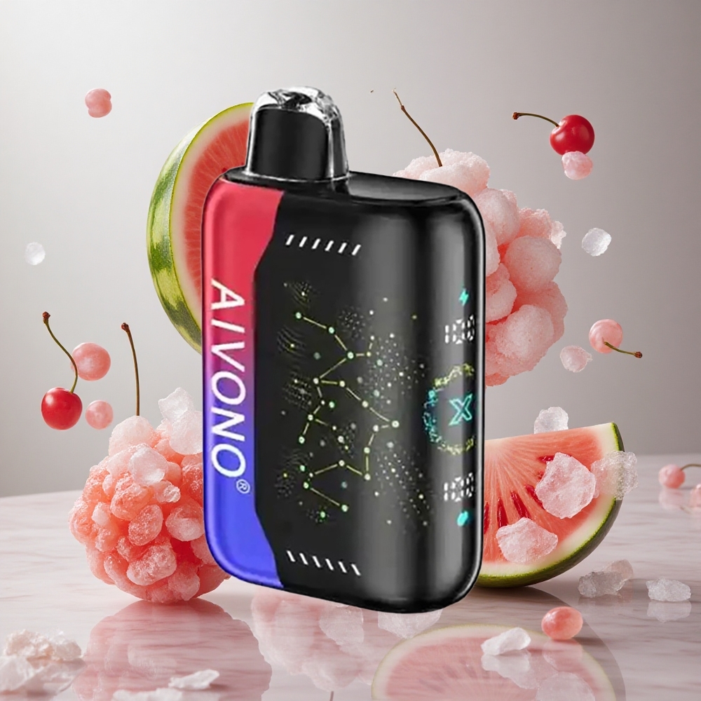 Aivono Aim Boom 25000 Puffs Sandía Cereza Helada Vape Desechable 28ml Capacidad de Líquido
