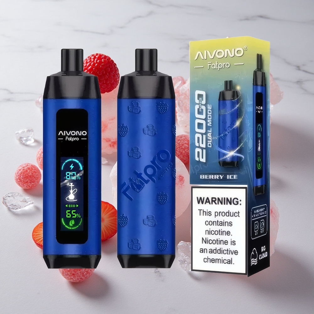 Aivono Aim Fatpro 22000 Puffs Vape Baya Hielo Recargable 600mah