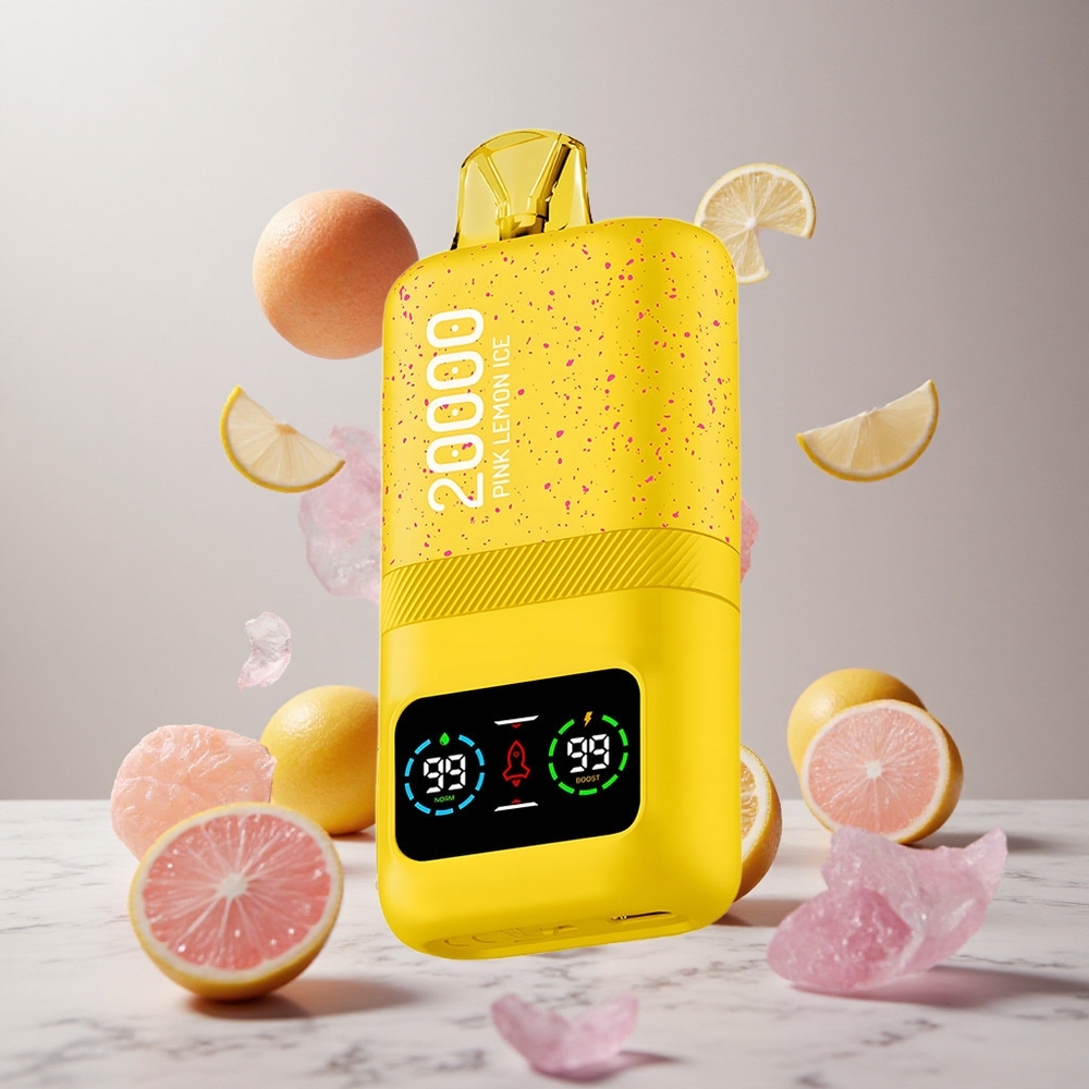 Aivono Aim Magic 20000 Puffs Vape Desechable Limón Rosa Helado con Pantalla LCD