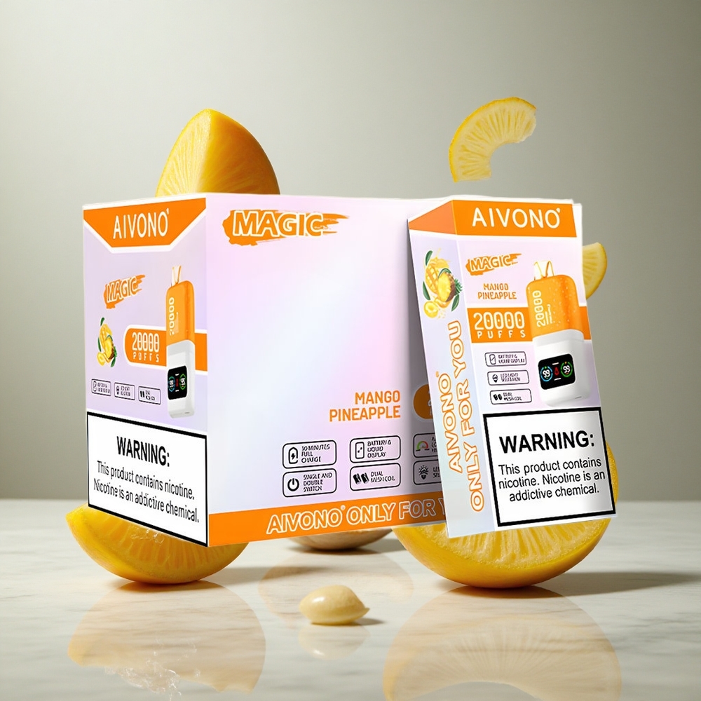 Aivono Aim Magic 20000 Puffs Vape Mango Piña Dual Mesh Coils