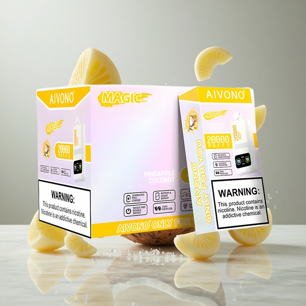 Aivono Aim Magic 20000 Puffs Vape Piña Coco Recargable Tipo-C