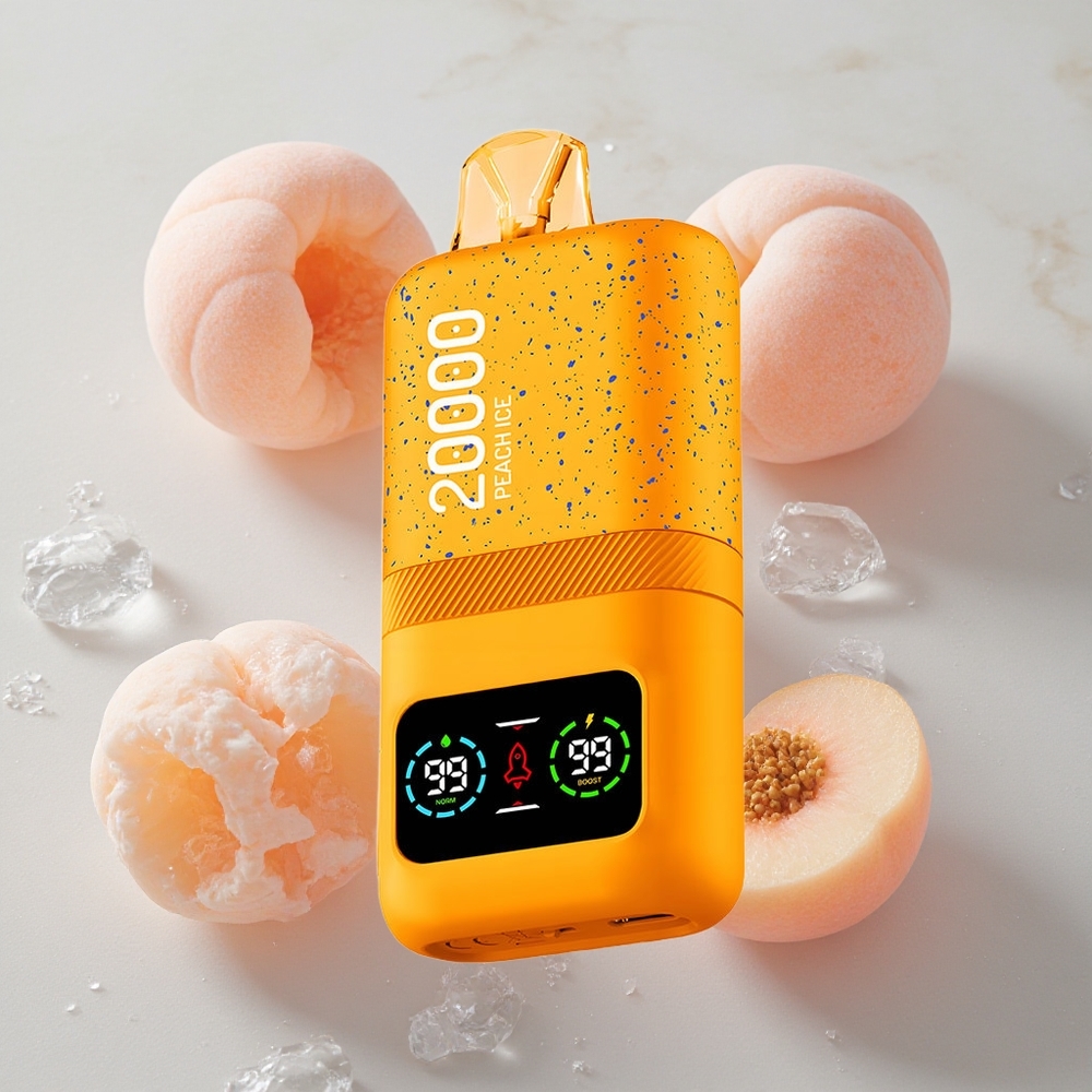 Aivono Aim Magic 20000 Puffs Vapeador Desechable Melocotón Hielo Dual Mesh Coils