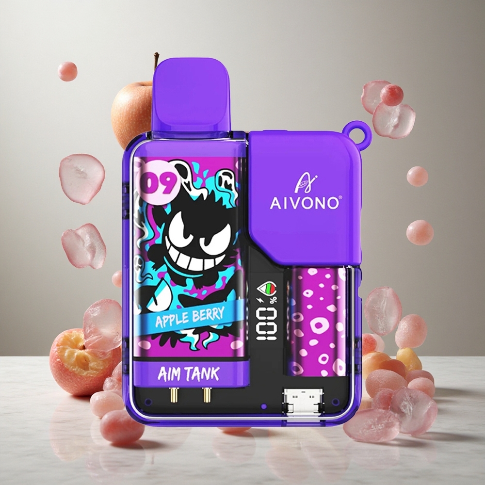 Aivono Aim Tank 9500 Puffs Manzana Baya 18ml Capacidad de E-líquido