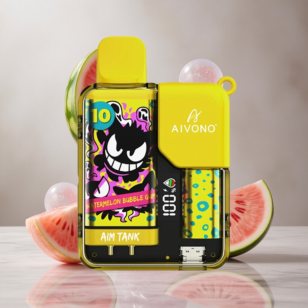 Aivono Aim Tank 9500 Puffs Vape Chicle Sandía con Pantalla LCD