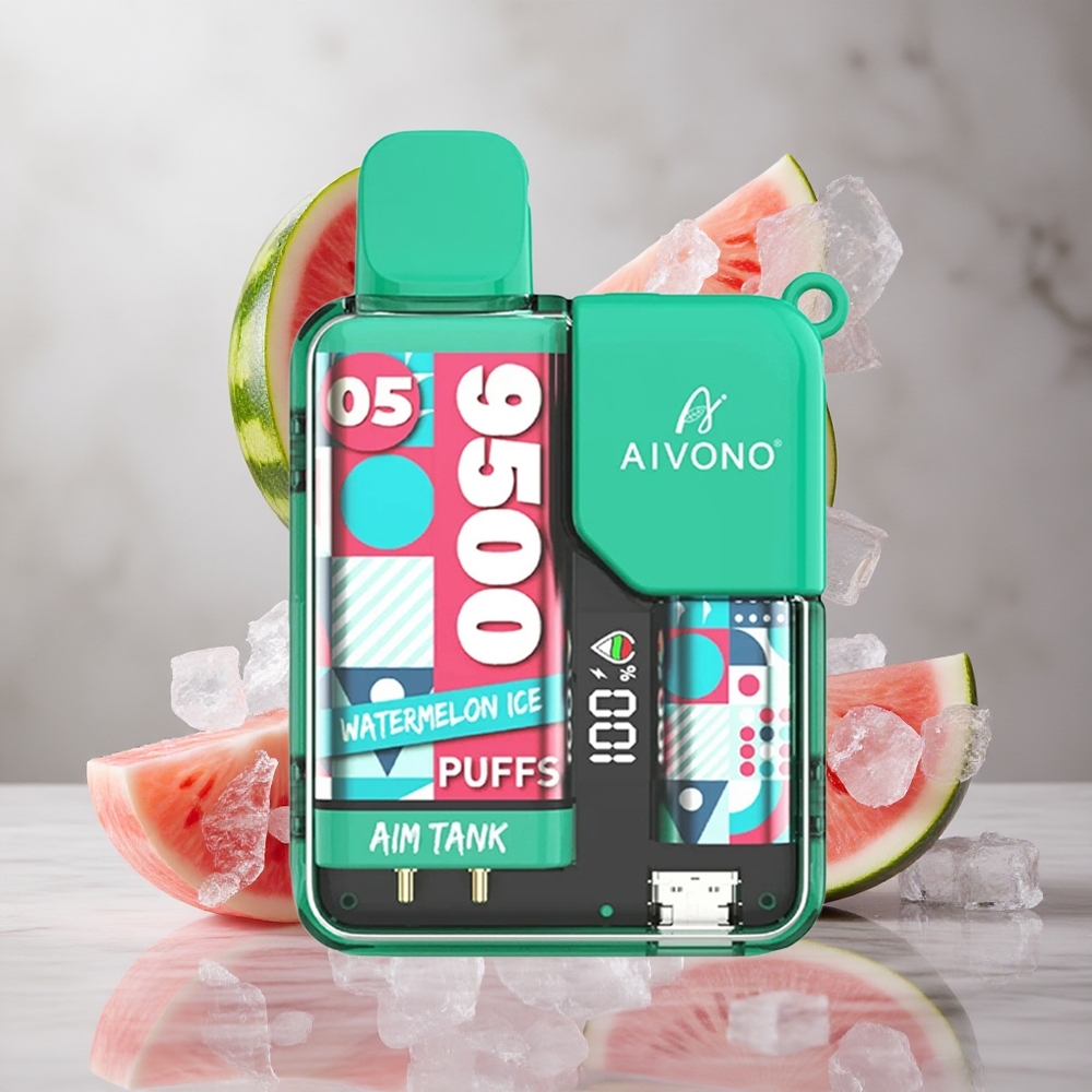 Aivono Aim Tank 9500 Puffs Vape Sandía Hielo 18ml Capacidad de E-líquido