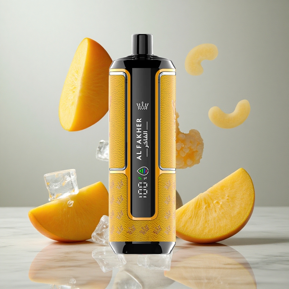 Al Fakher Crown Bar 15K Hypermax Desechable Kit de Vapeo Mango Hielo 22ml