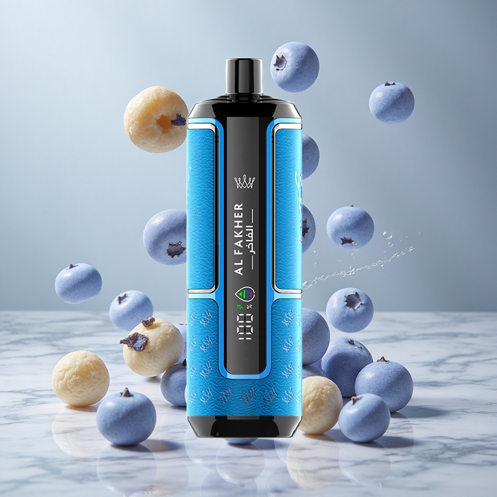 Al Fakher Crown Bar 15K Hypermax Desechable Vape Kit Chicle de Arándano 22ml