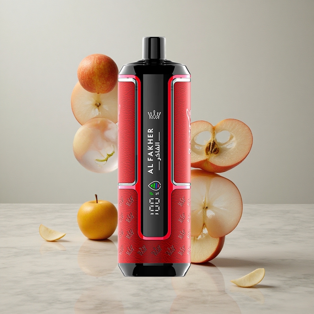 Al Fakher Crown Bar 15K Hypermax Desechable Vape Kit Dos Manzanas 22ml