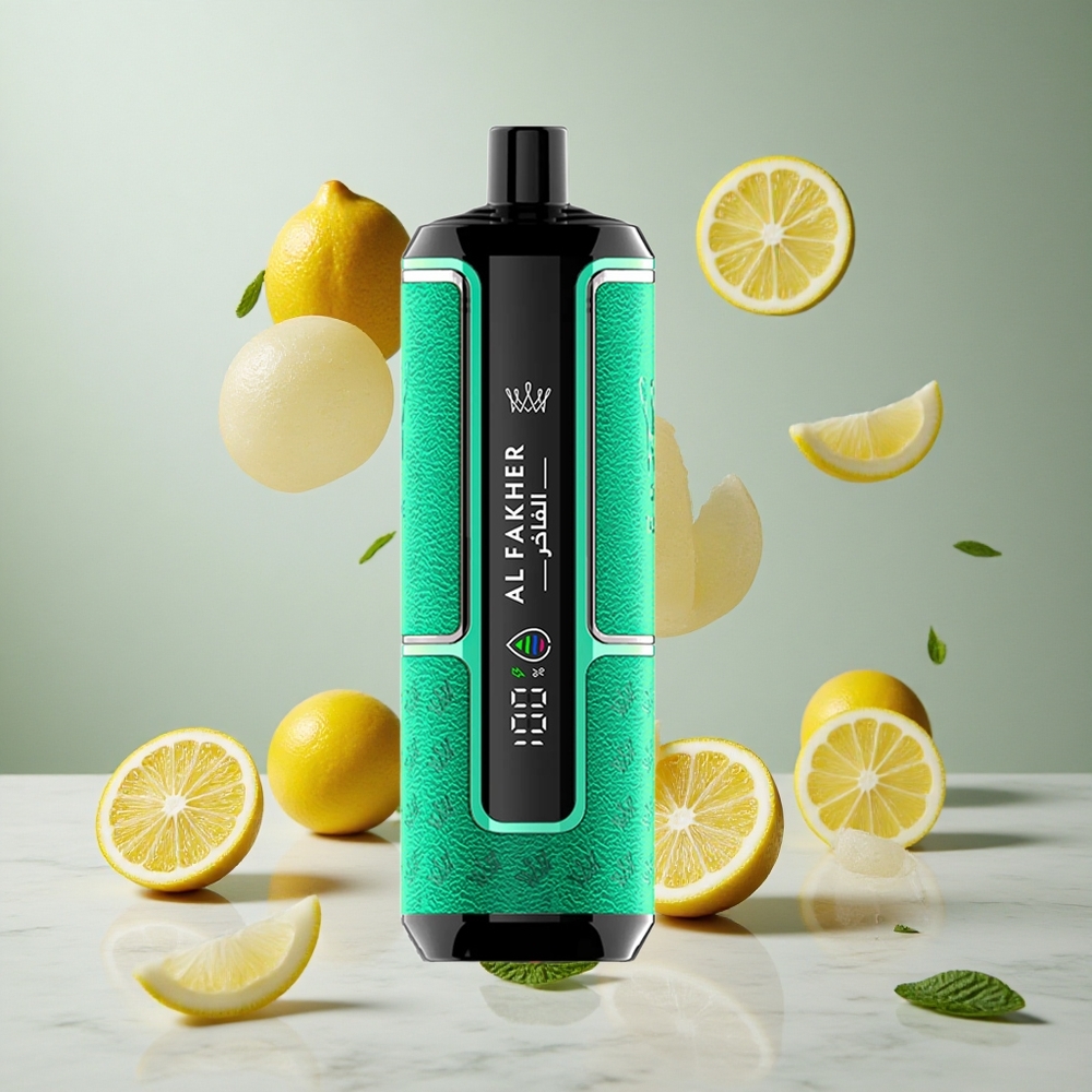 Al Fakher Crown Bar 15K Hypermax Desechable Vape Kit Limón Menta 22ml