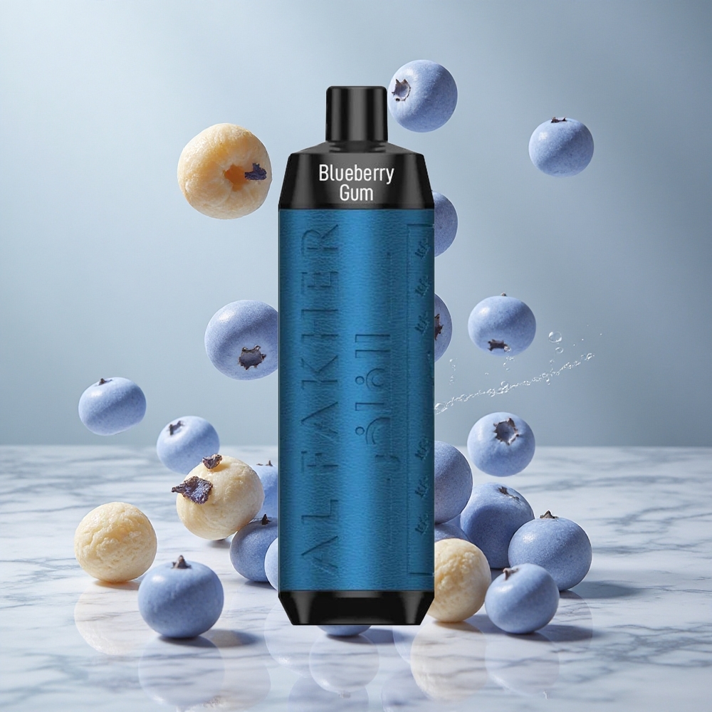 Al Fakher Crown Bar 8000 Puffs Chicle de Arándano Vape Desechable Crystal