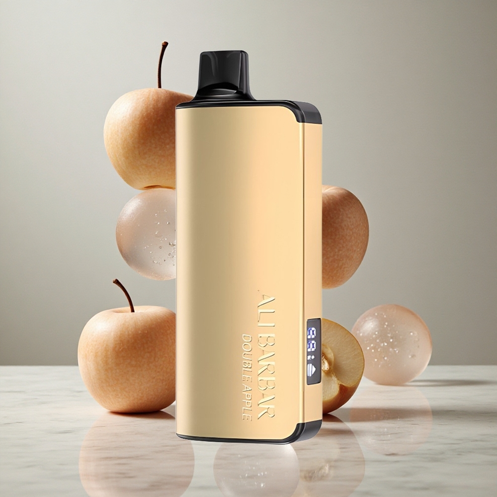 Alibarbar Ingot 9000 Puffs Doble Manzana Vape Desechable con Pantalla LED