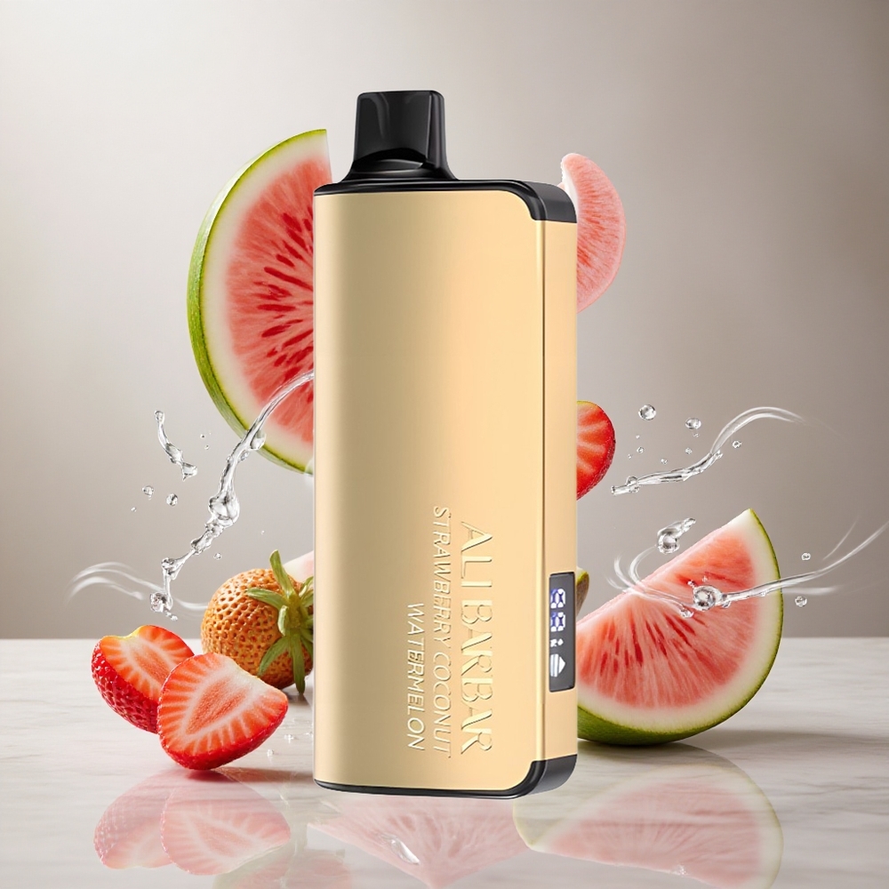 Alibarbar Ingot 9000 Puffs Fresa Coco Sandía 22ml Capacidad de E-líquido