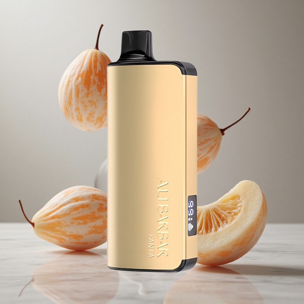 Alibarbar Ingot 9000 Puffs Vape Fanta Naranja con Pantalla LED