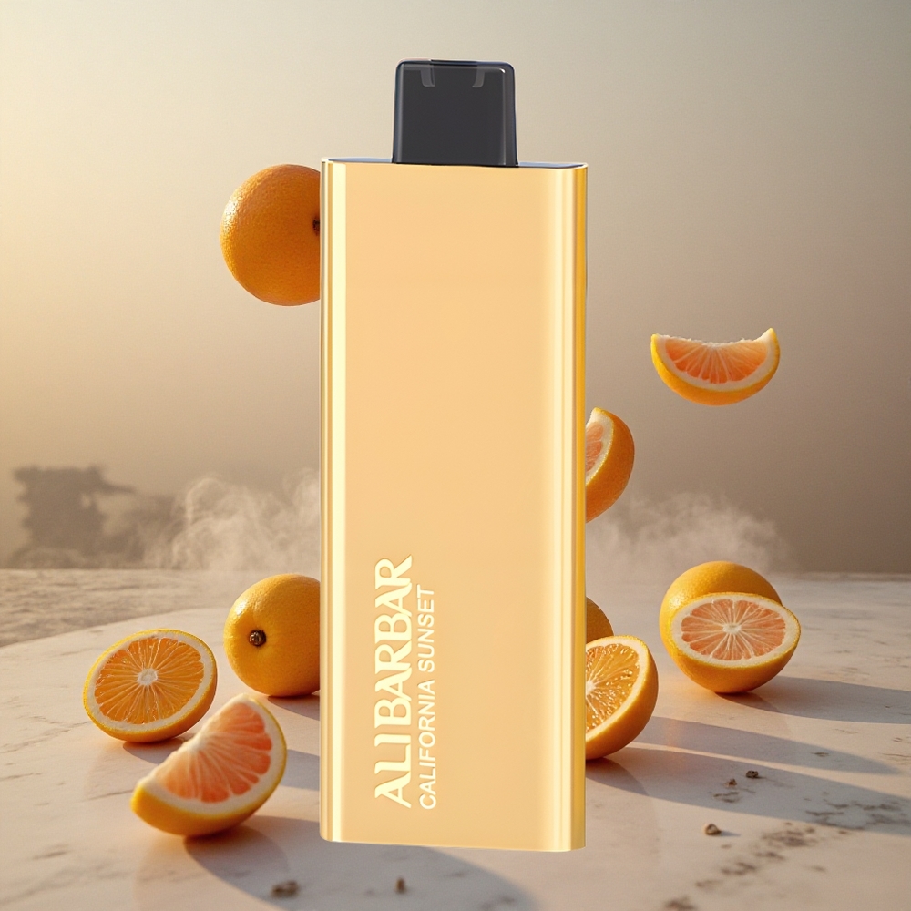 Alibarbar Pandora 7000 Puffs Vape Desechable California Sunset 17 ml