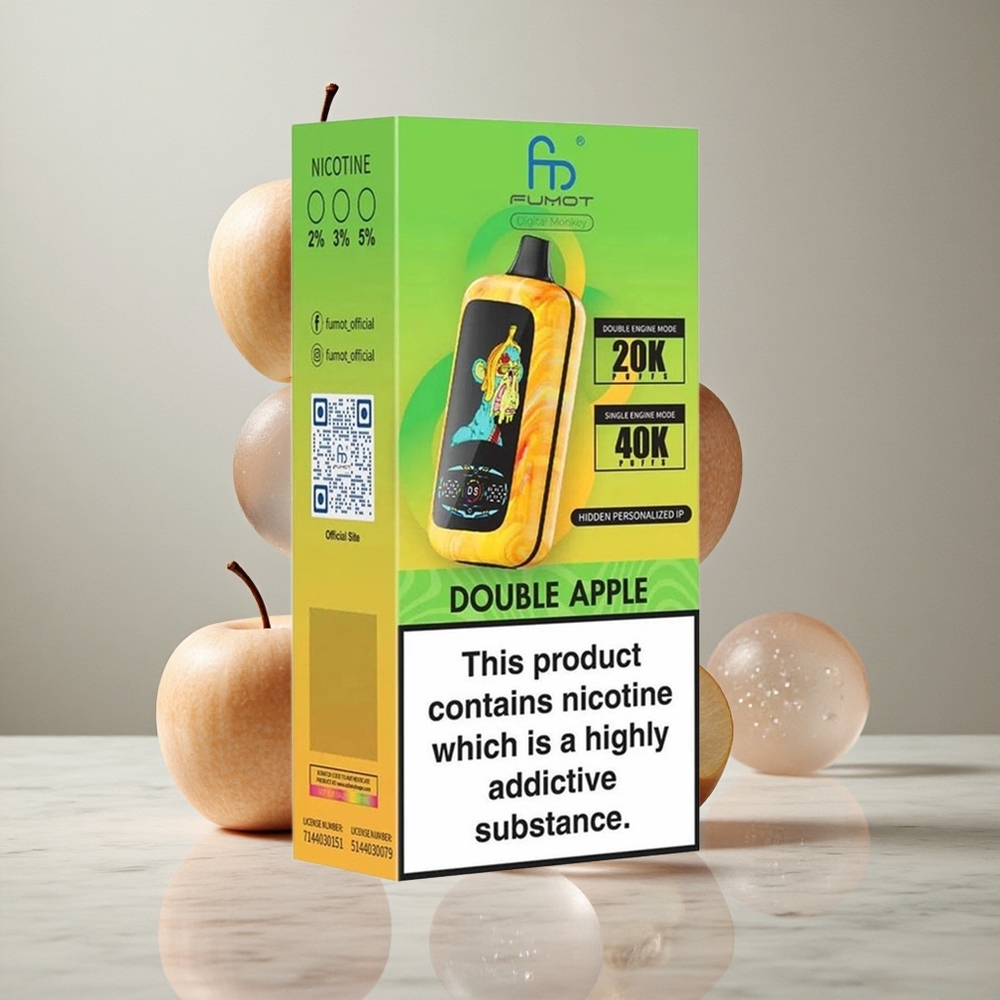 Fumot Digital Monkey 40000 Puffs Doble Manzana Vape Desechable