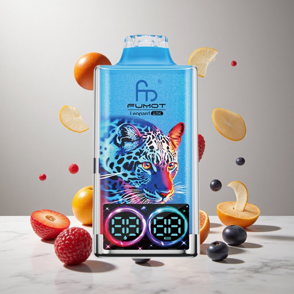 Fumot Leopard 40000 Puffs Vape Desechable Bayas Mixtas Dual Mesh