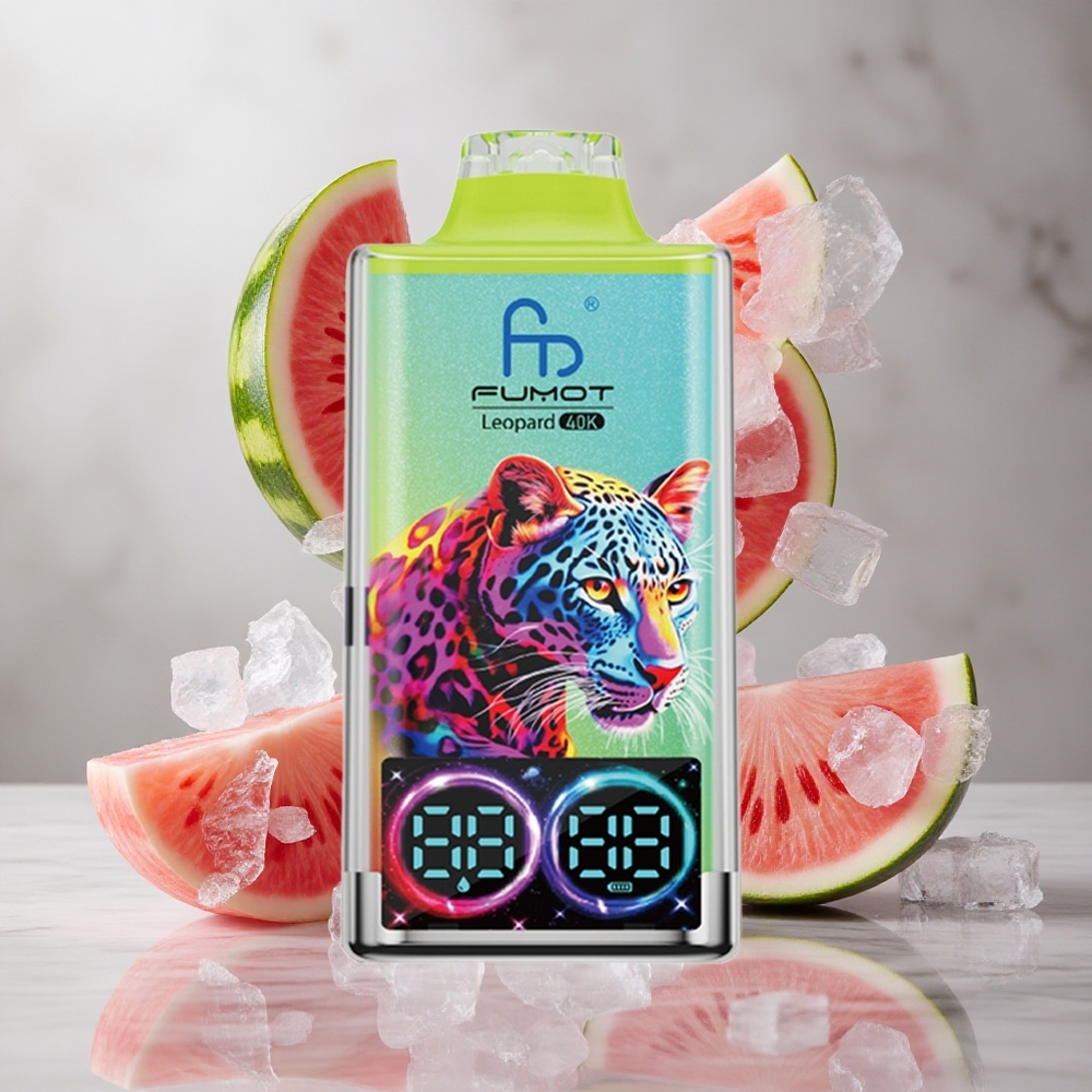 Fumot Leopard 40000 Puffs Vape Desechable Sandía Helada Dual Mesh