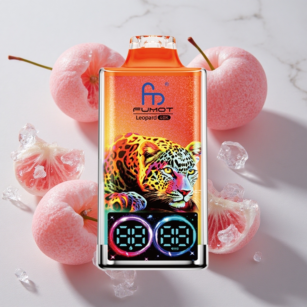 Fumot Leopard 40K Puffs Desechable Vape Cereza Hielo con Carga Tipo-C