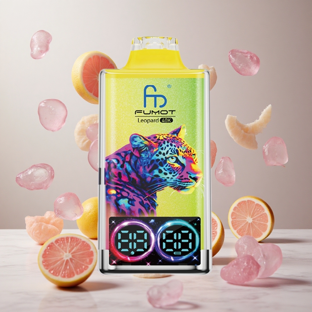 Fumot Leopard 40K Puffs Vape Desechable Limonada Rosa con Carga Tipo-C