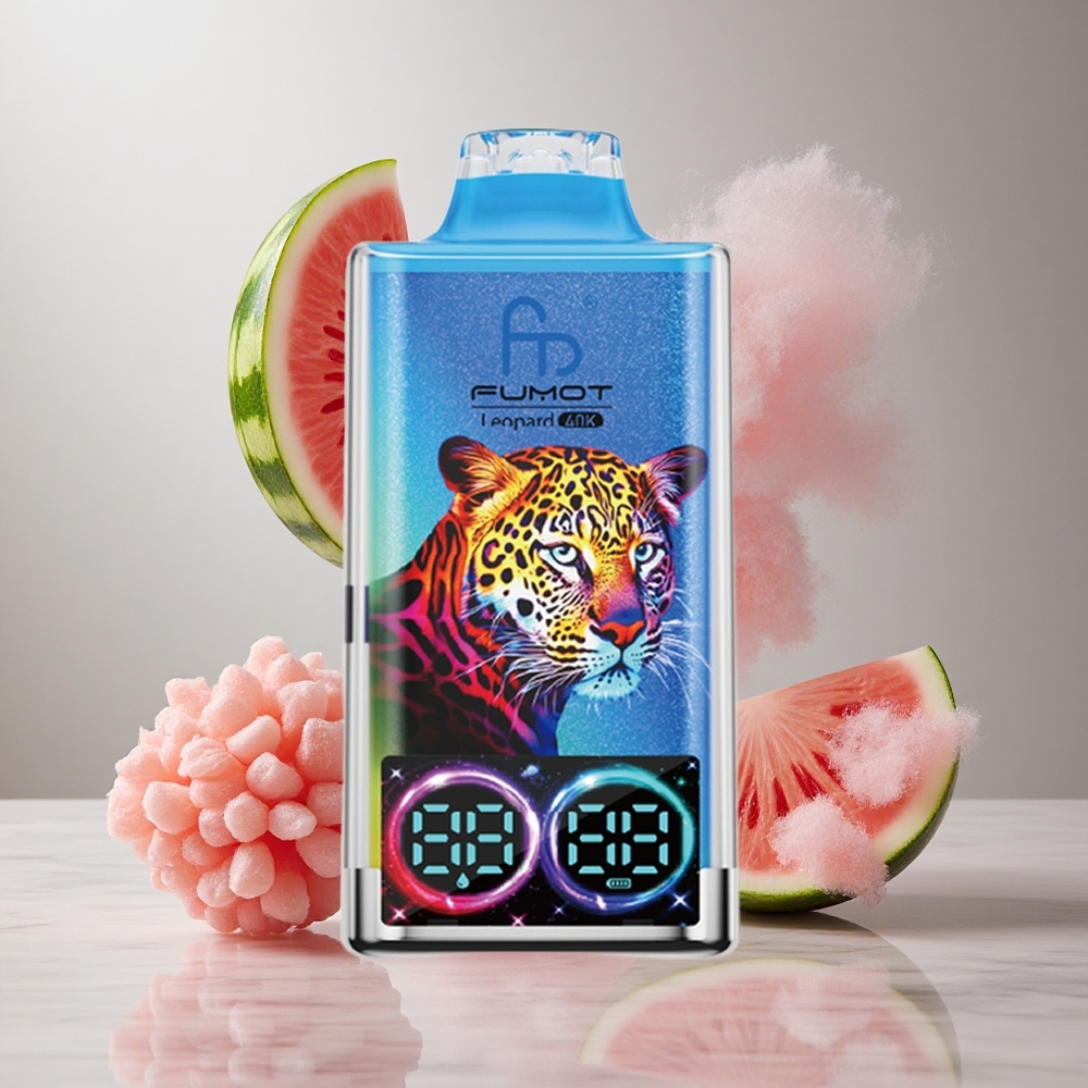 Fumot Leopardo 40K Puffs Vape Desechable Sandía Chicle con 0% 2% 3% 5% Nicotina