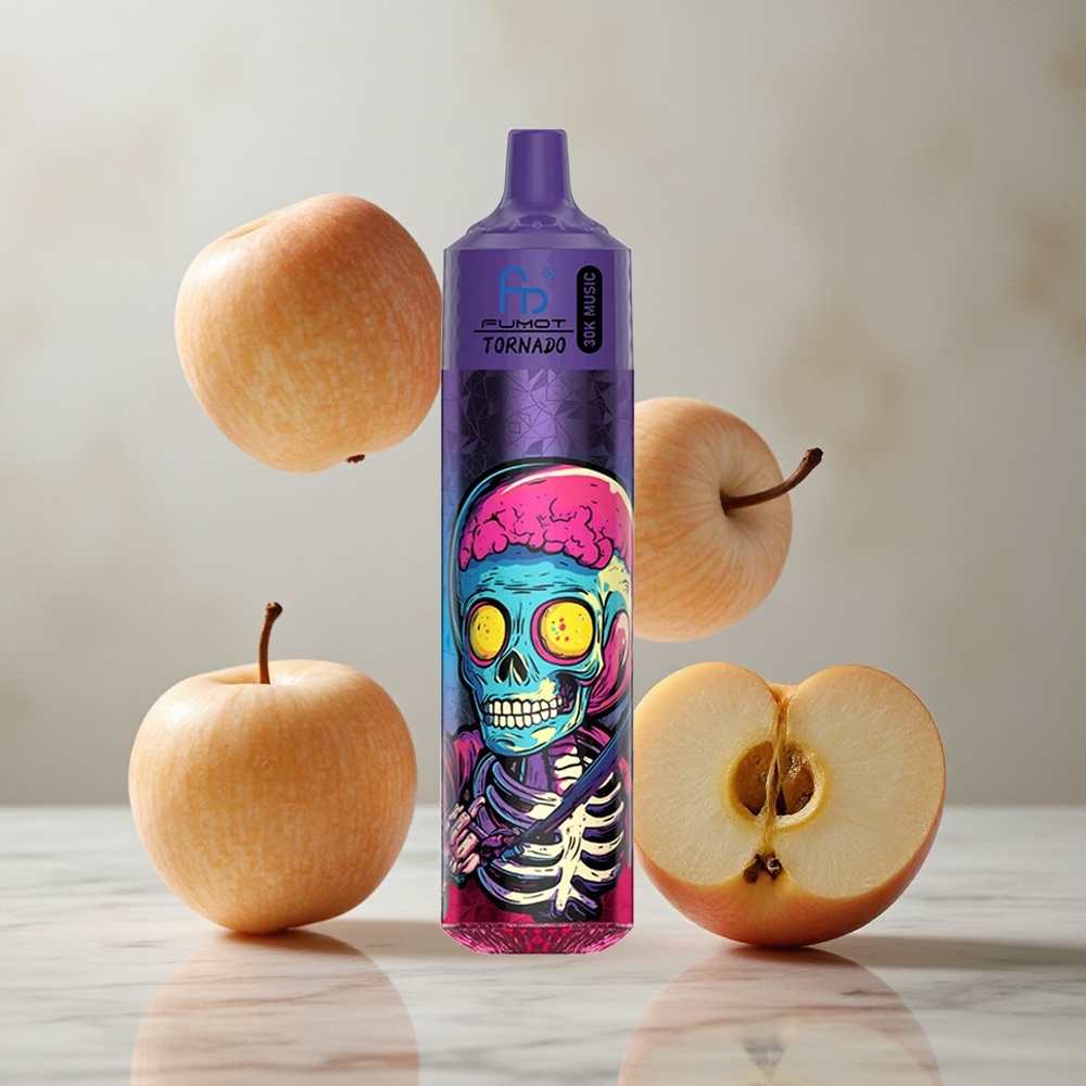 Fumot RandM Tornado 30000 Puffs Triple Manzana Vape Desechable con Pantalla LED