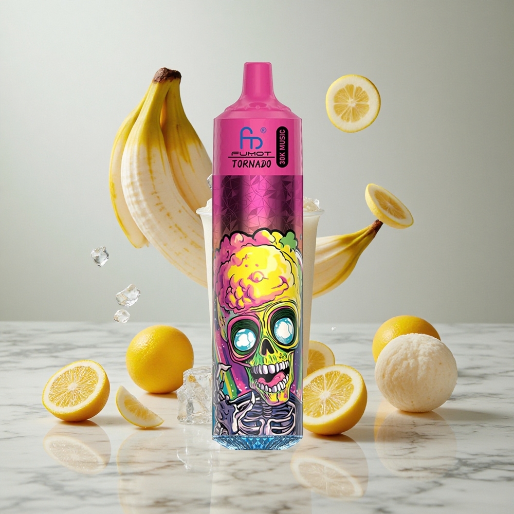 Fumot RandM Tornado 30000 Puffs Vapeador Desechable Banana Ice 30mL