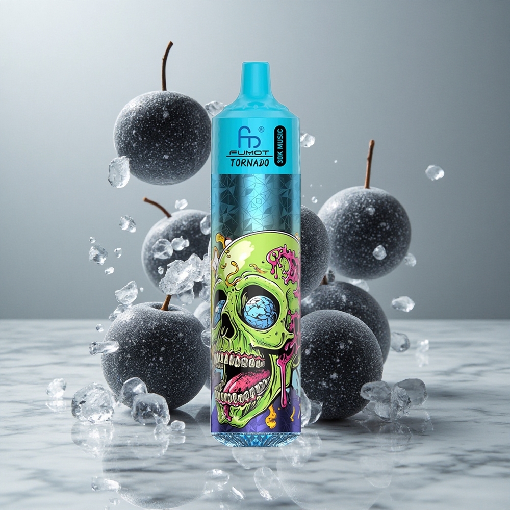 Fumot RandM Tornado 30000 Puffs Vapeador Desechable Hielo Negro Capacidad de E-líquido: 30mL