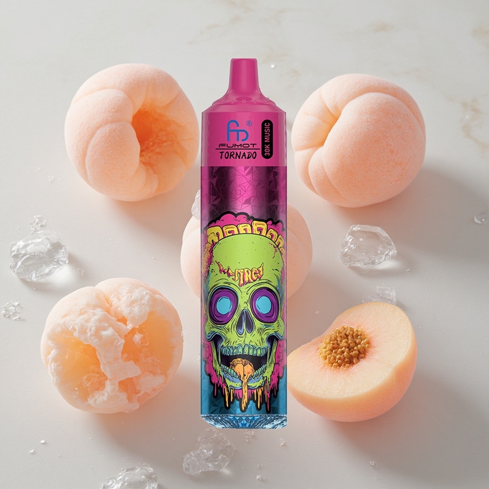 Fumot RandM Tornado 30000 Puffs Vapeador Desechable Melocotón Hielo 30mL