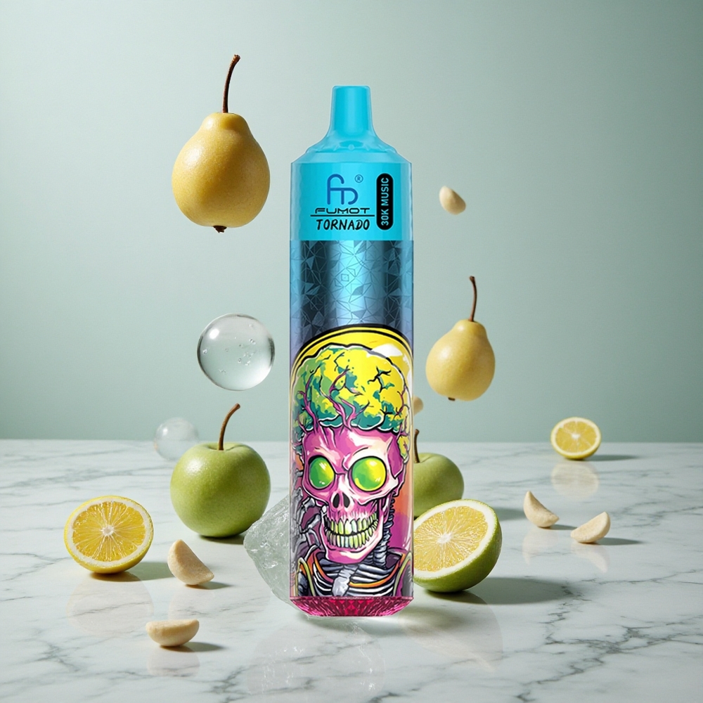 Fumot RandM Tornado 30000 Puffs Vaporizador Desechable Menta Hielo con Pantalla LED