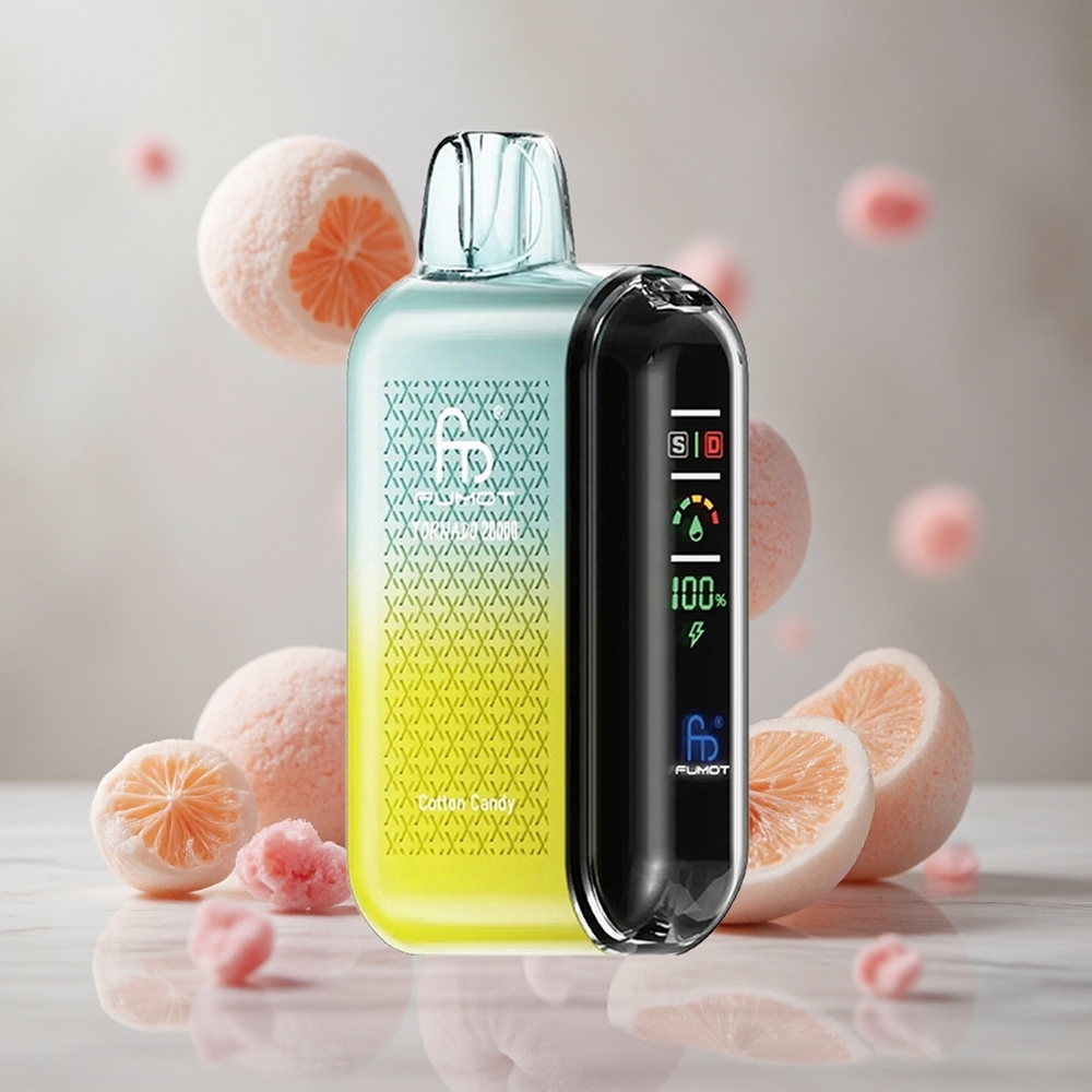 Fumot Tornado 20000 Puffs Vaporizador Desechable Algodón de Azúcar con Batería Recargable 850mAh
