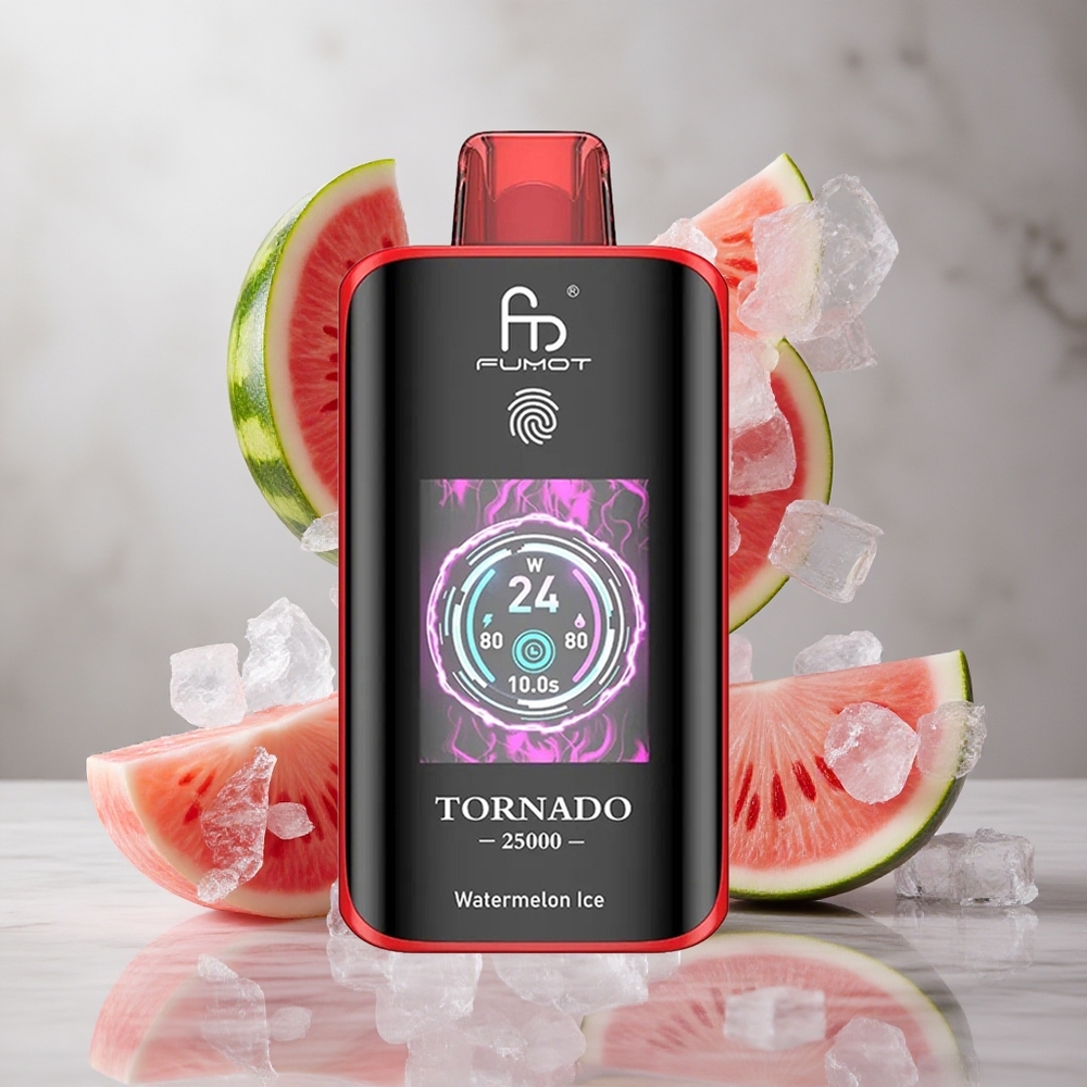 Fumot Tornado 25000 Puffs Desechable Vape Sandía Hielo con Pantalla HD