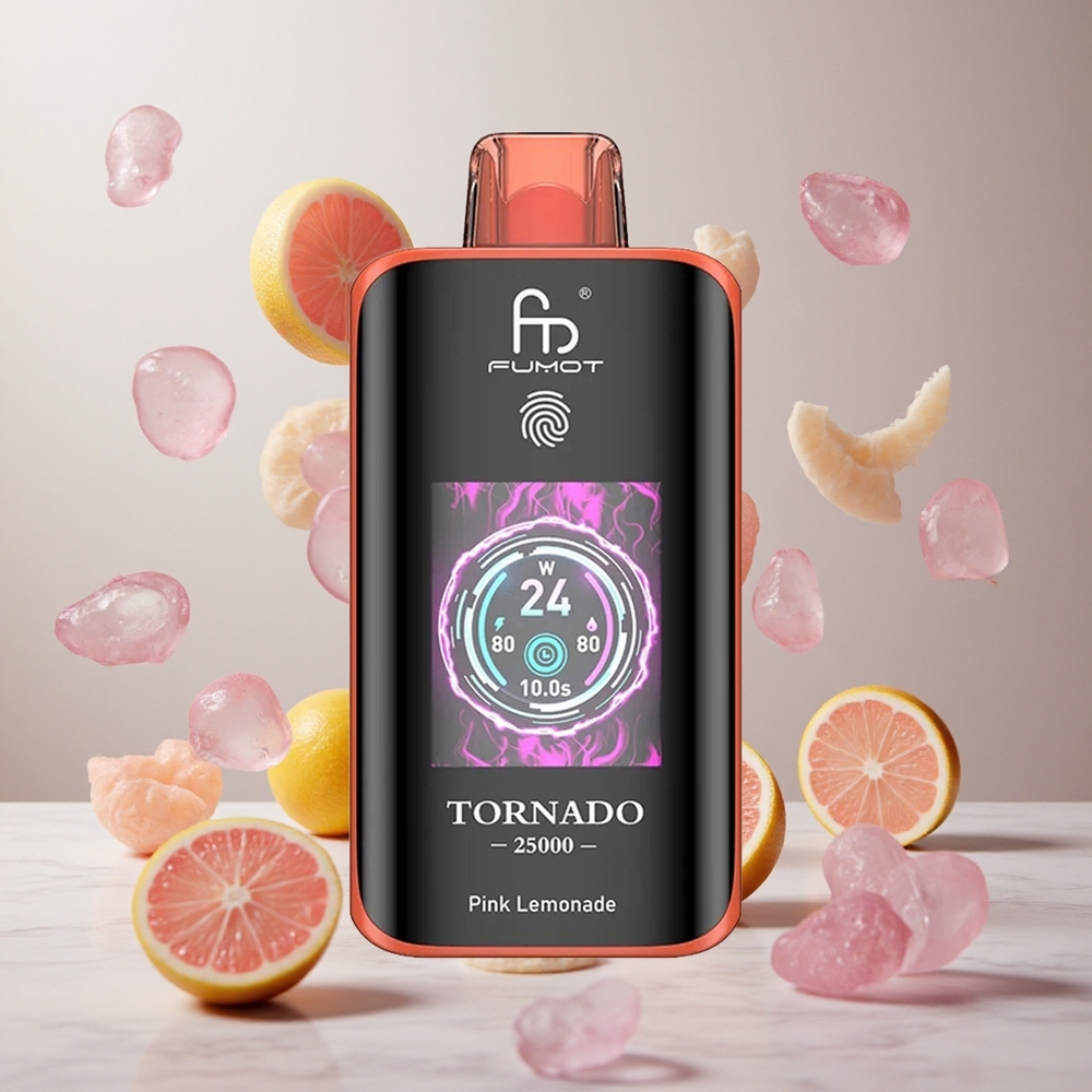 Fumot Tornado 25000 Puffs Limonada Rosa 20ml E-líquido Precargado