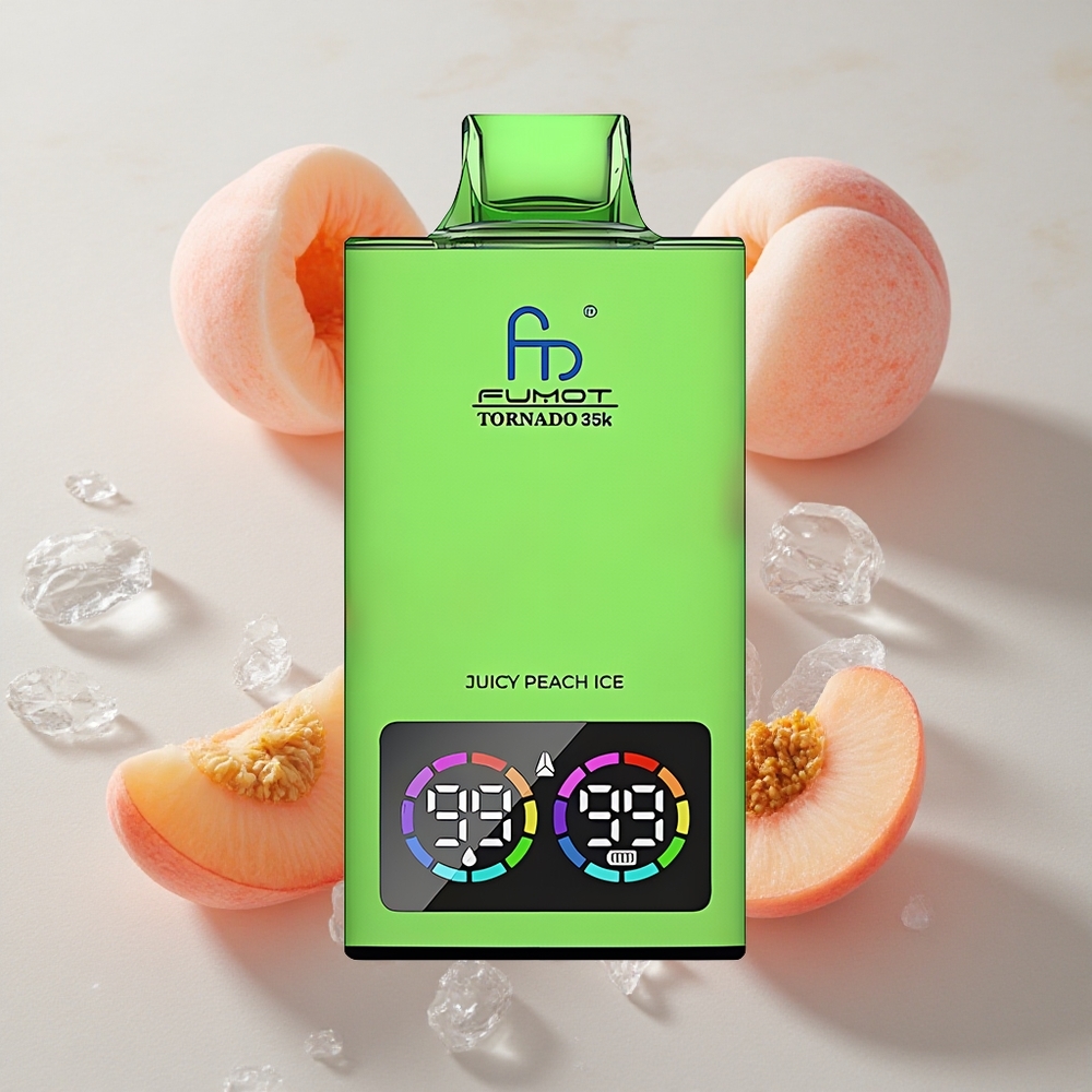 Fumot Tornado 35000 Dual Malla Vape Desechable Melocotón Jugoso Helado