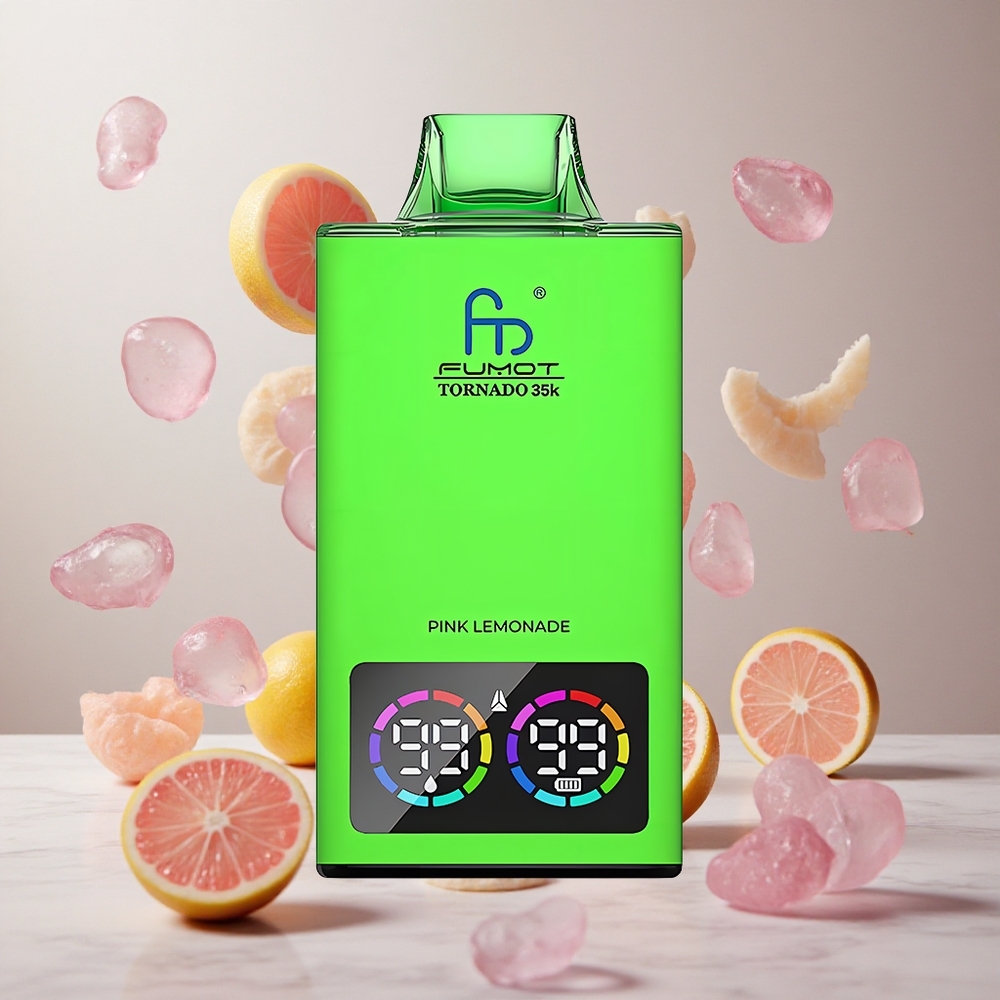 Fumot Tornado 35000 Vape Desechable Limonada Rosa con Carga Rápida