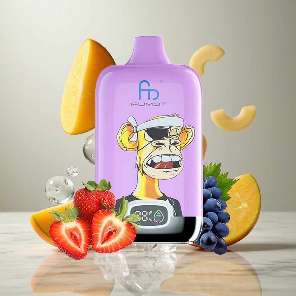 Fumot Tornado Digital Box 12000 Puffs Vape Mango con Hielo con Batería Recargable 550mAh