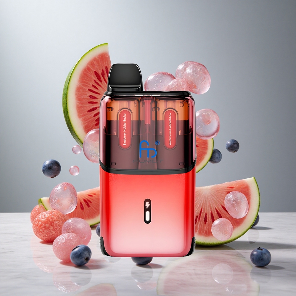 Fumot Ultra T32000 32000 Puffs Desechable Arándano Hubba Bubba - Sandía Hubba Bubba con Batería de 800mAh
