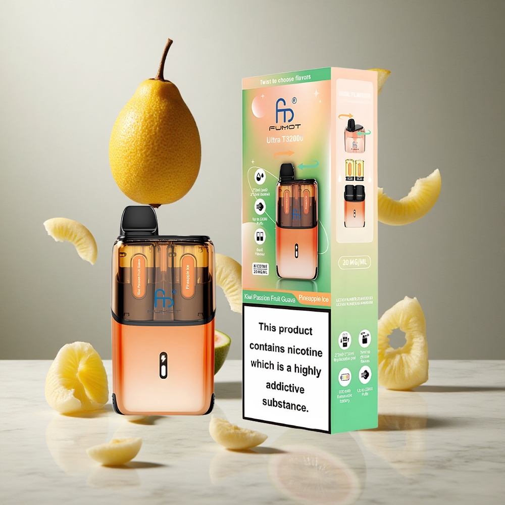 Fumot Ultra T32000 32000 Puffs Vape Desechable Kiwi Maracuyá Guayaba - Piña Hielo Carga Rápida Tipo-C