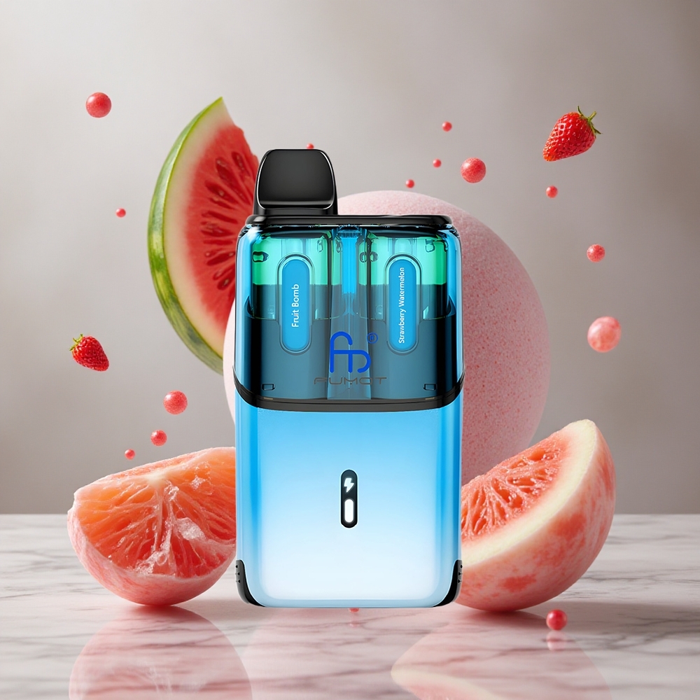 Fumot Ultra T32000 Vape Desechable 32000 Chupadas Fruta Bomba - Fresa Sandía