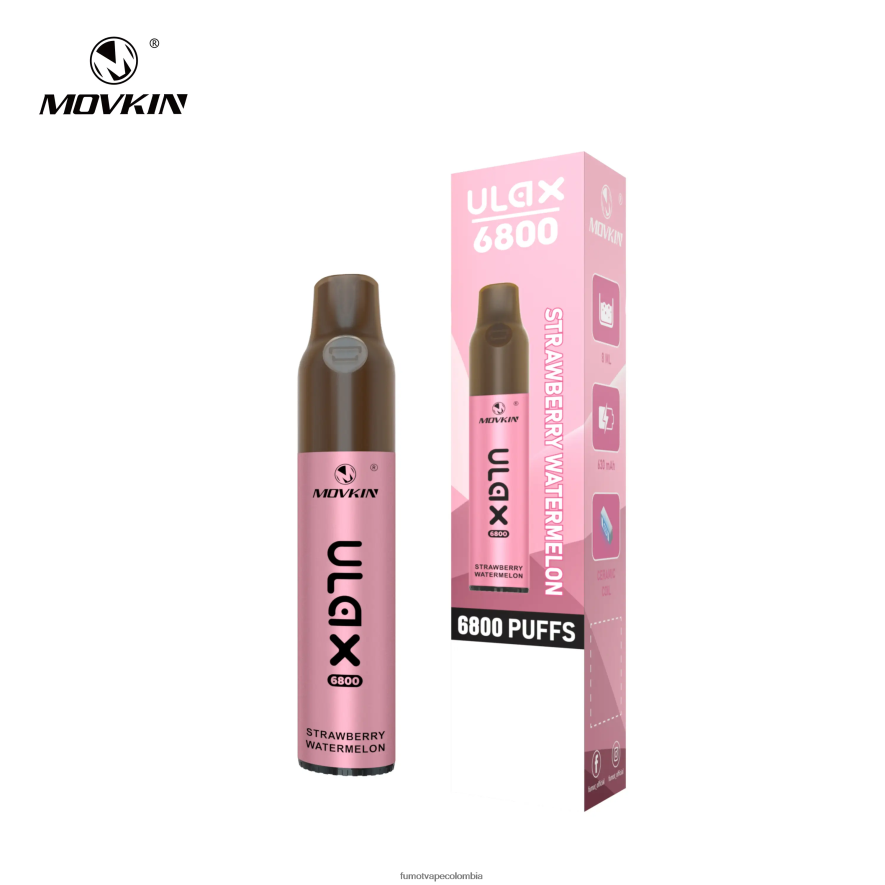 Fumot vape online shop - Vape desechable 6800, bobina de cerámica - 8 ml (1 pieza) arándano en hielo Fumot Movkin Ulax 66880J319